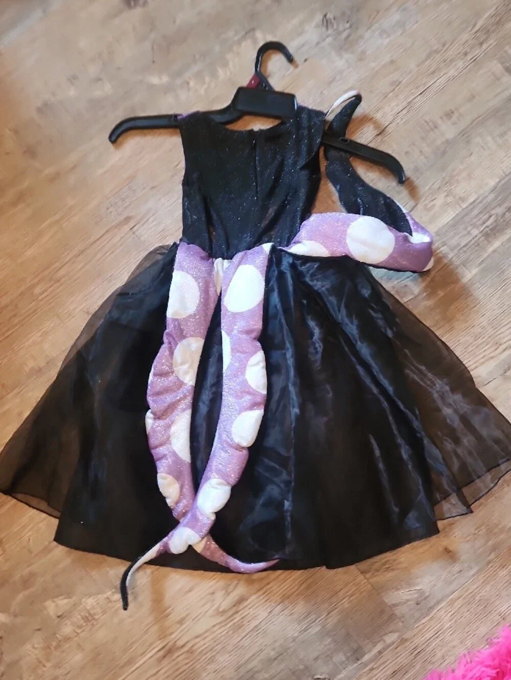 Kids Sparkle Ursela Costume Dress in Black and Purple